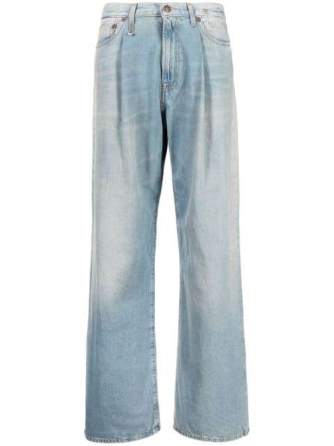 Damon pleated wide-leg trousers by R13