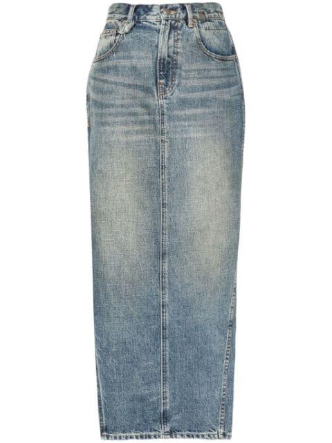 Devon mid-rise maxi skirt by R13