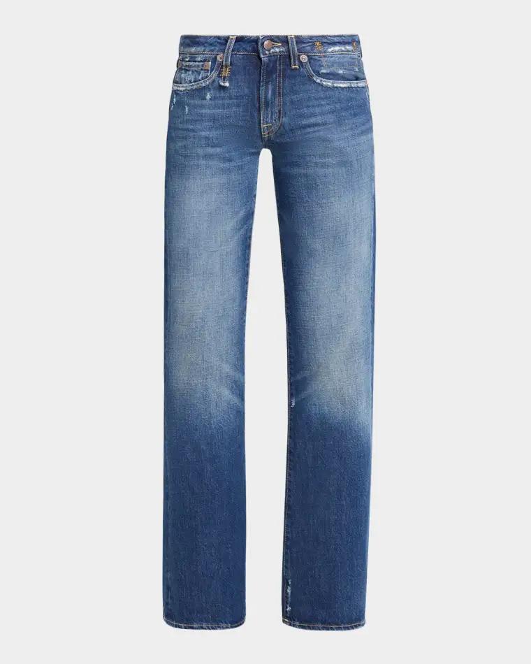 Effie Low-Rise Relaxed Straight Jeans by R13