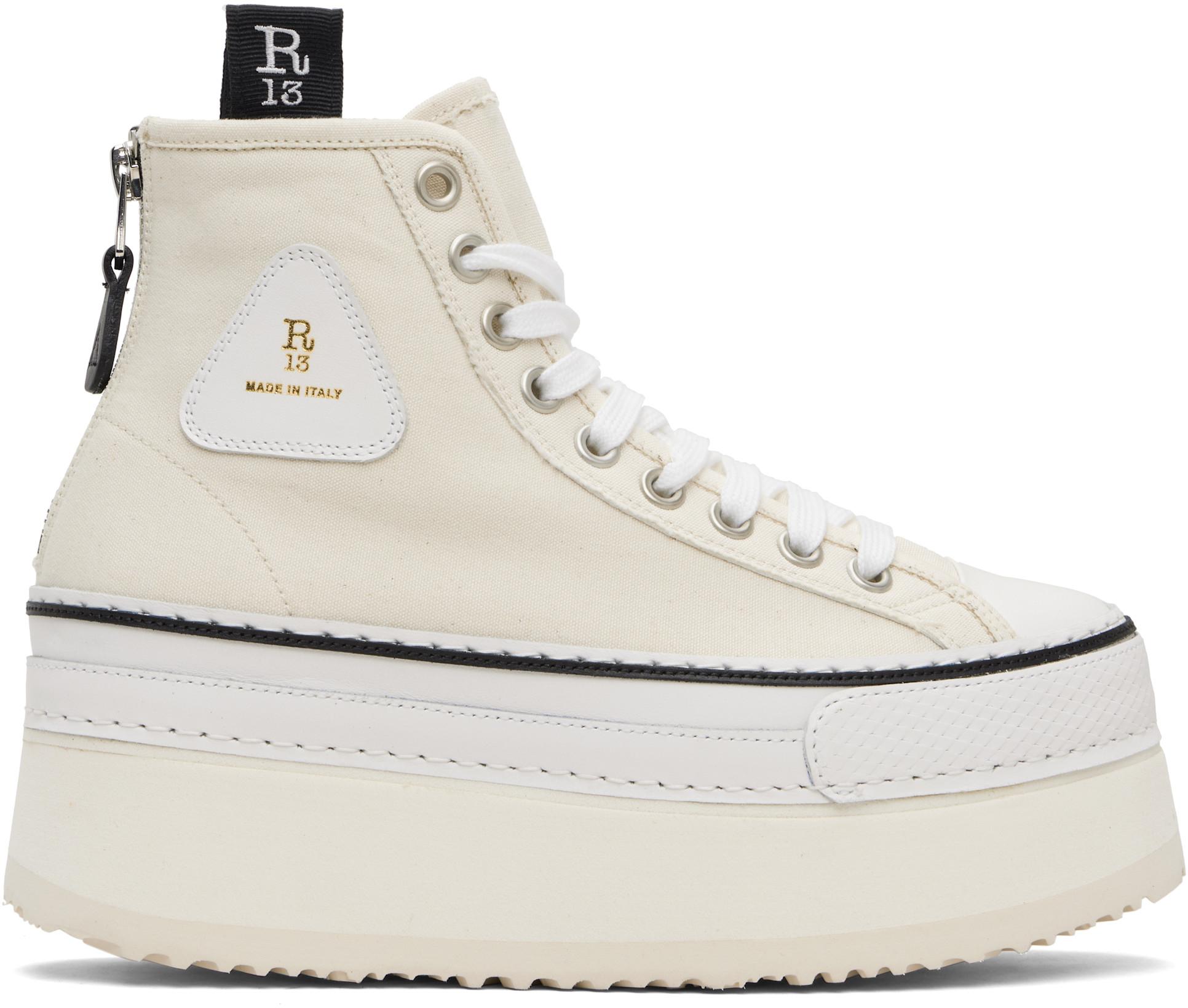 Off-White Courtney Platform High Top Sneakers by R13