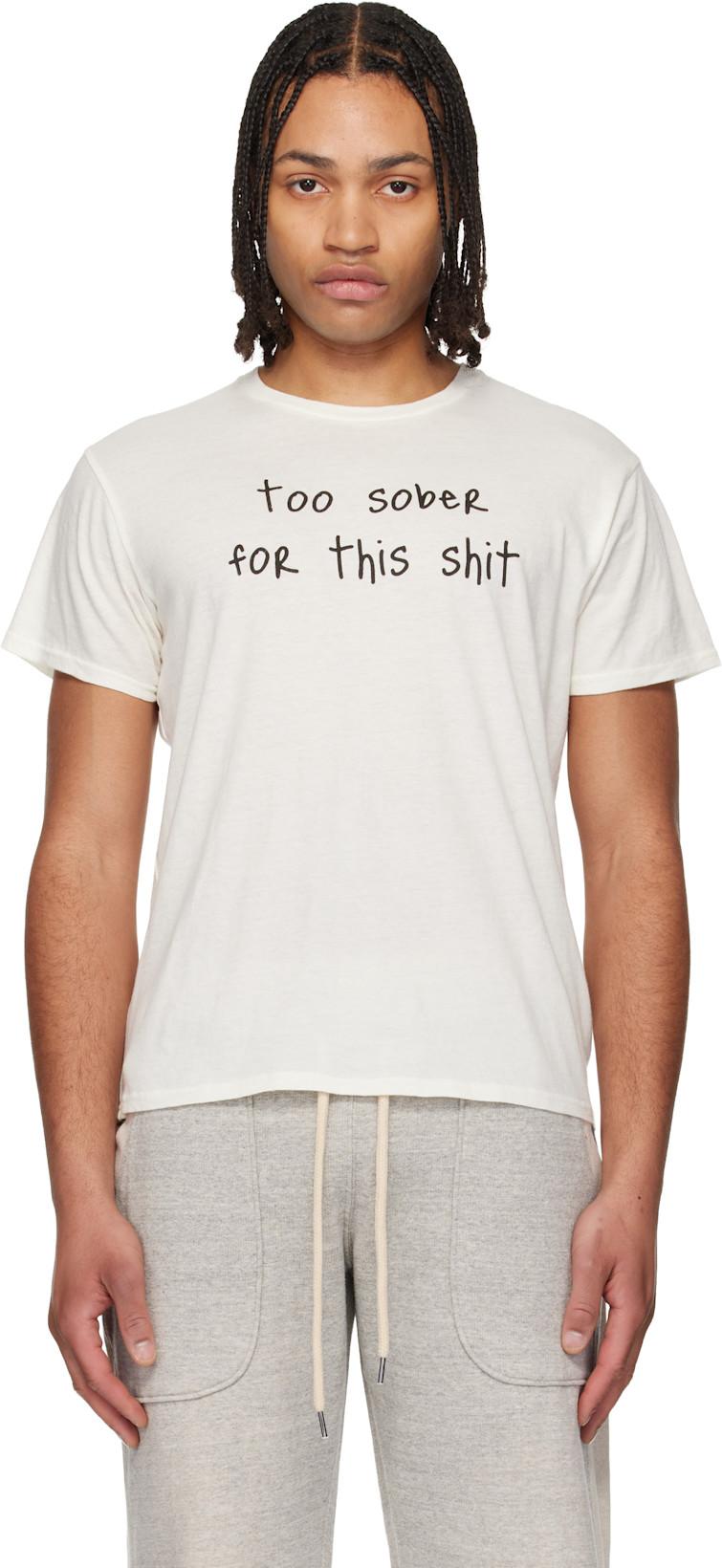 Off-White 'Too Sober' Boy T-shirt by R13