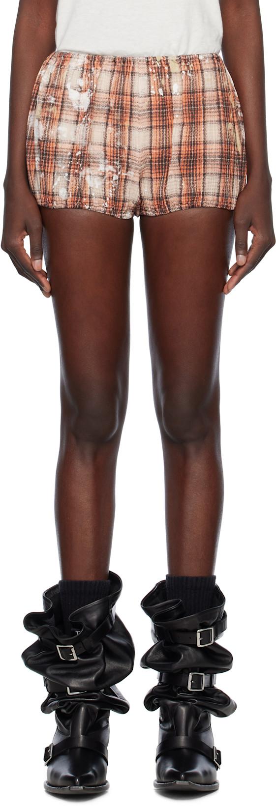 Orange Bloomer Shorts by R13