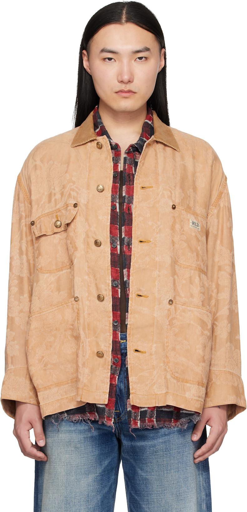 Orange Evelyn Chore Jacket by R13