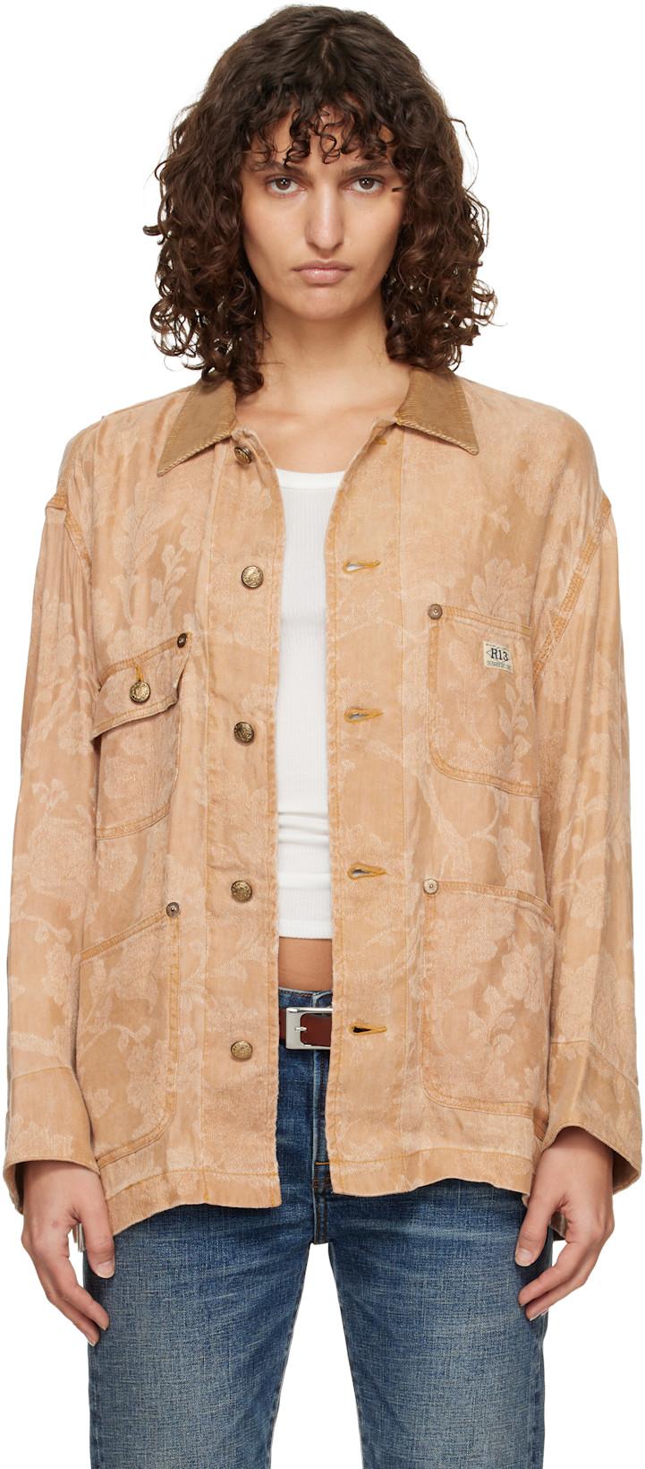 Orange Evelyn Chore Jacket by R13