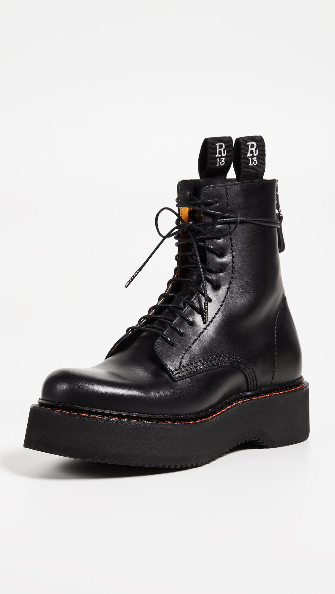 Platform Combat Boots by R13