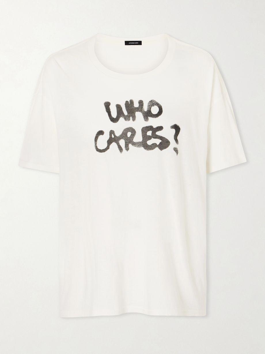 Printed cotton and cashmere-blend T-shirt by R13