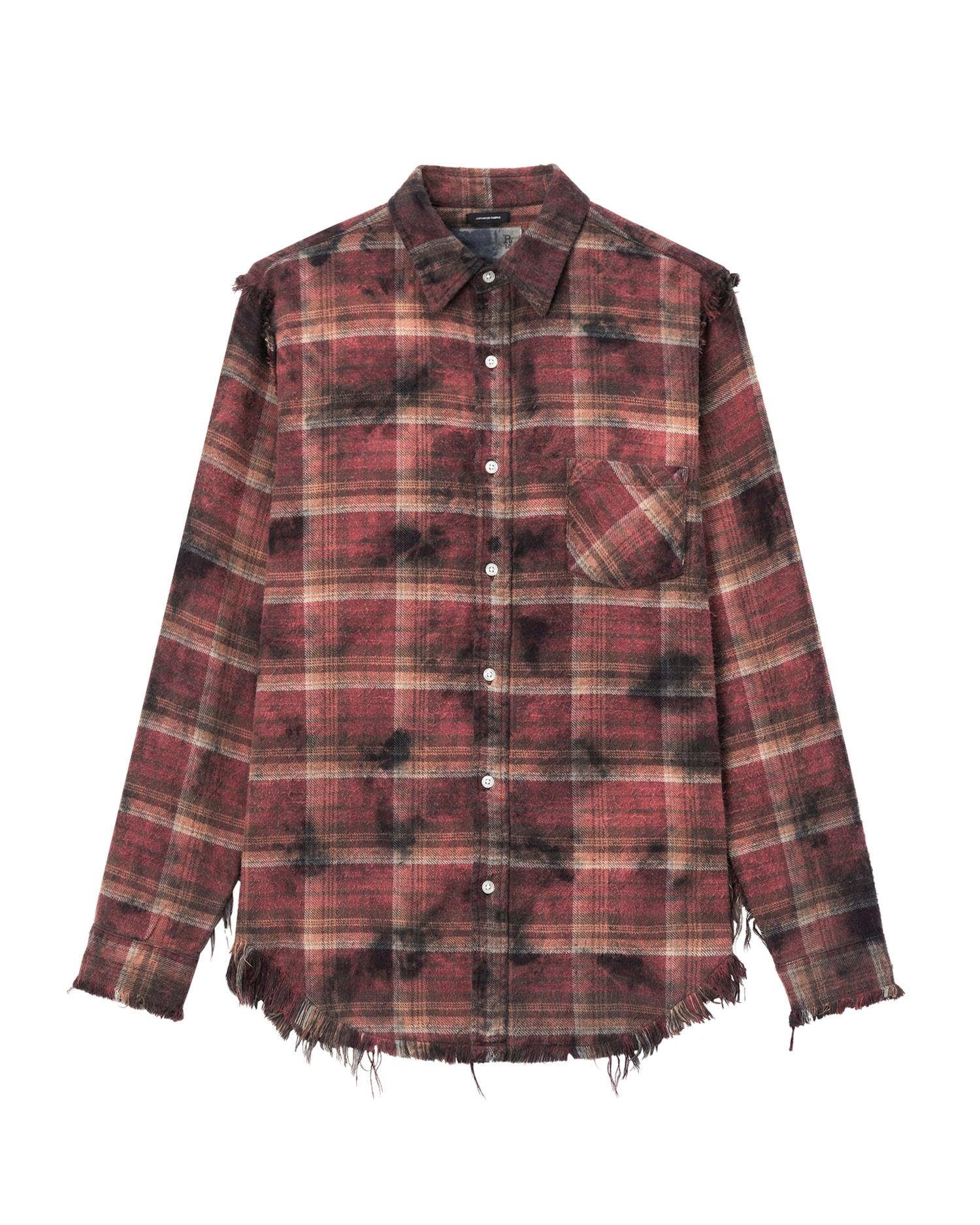 Shredded seam drop neck shirt by R13