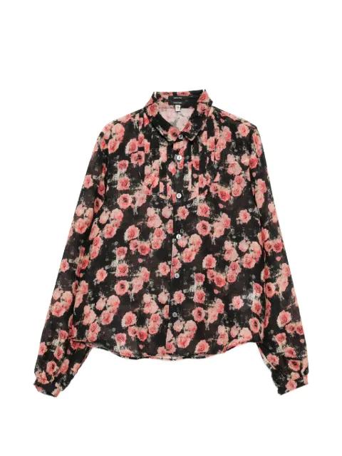 Shrunken pleated blouse by R13