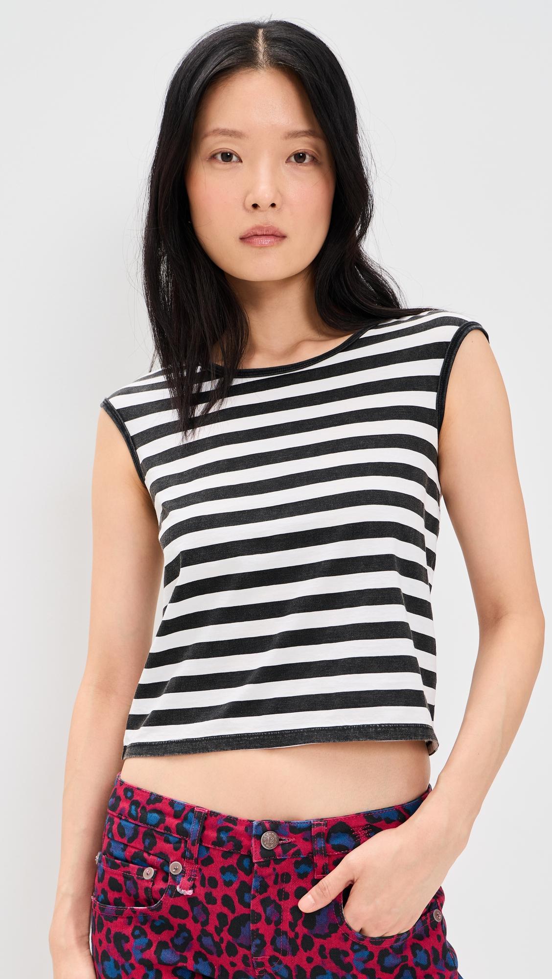 Striped Baby Tee by R13