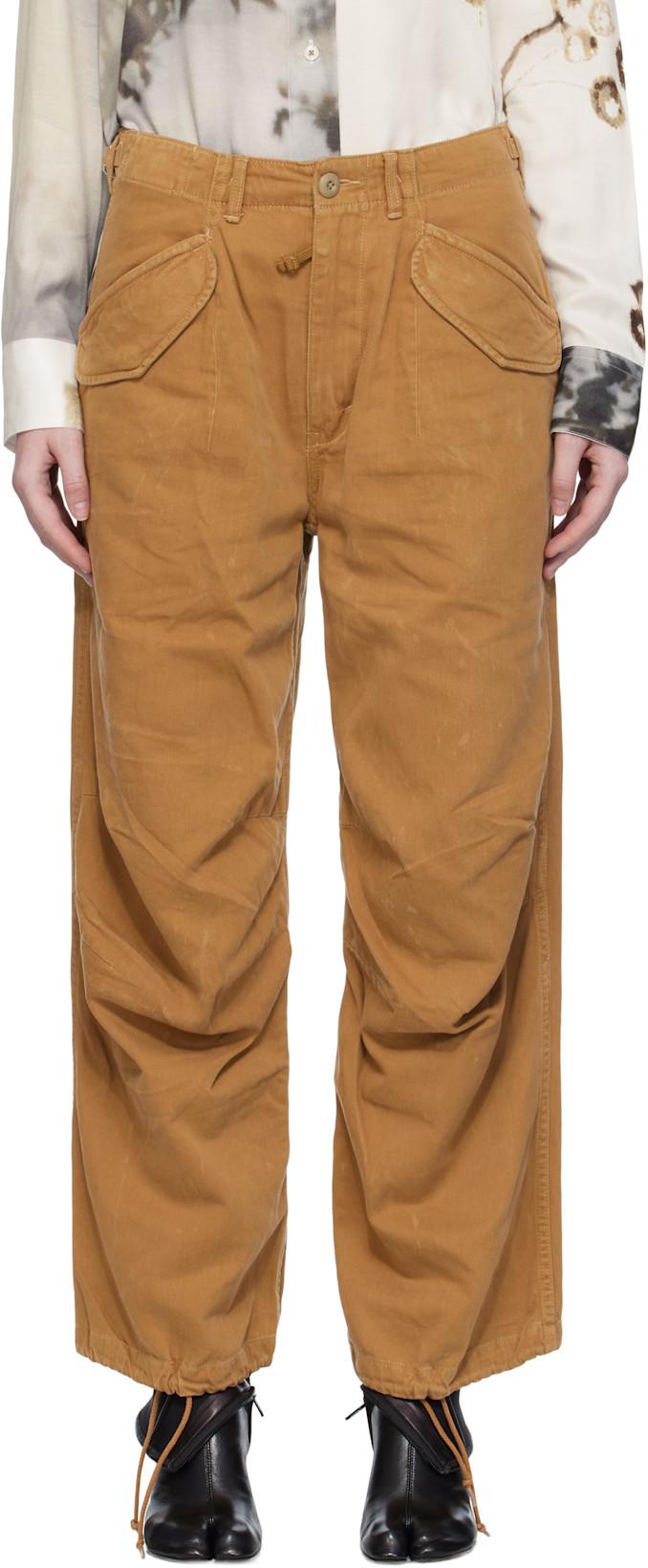 Tan Military Trousers by R13