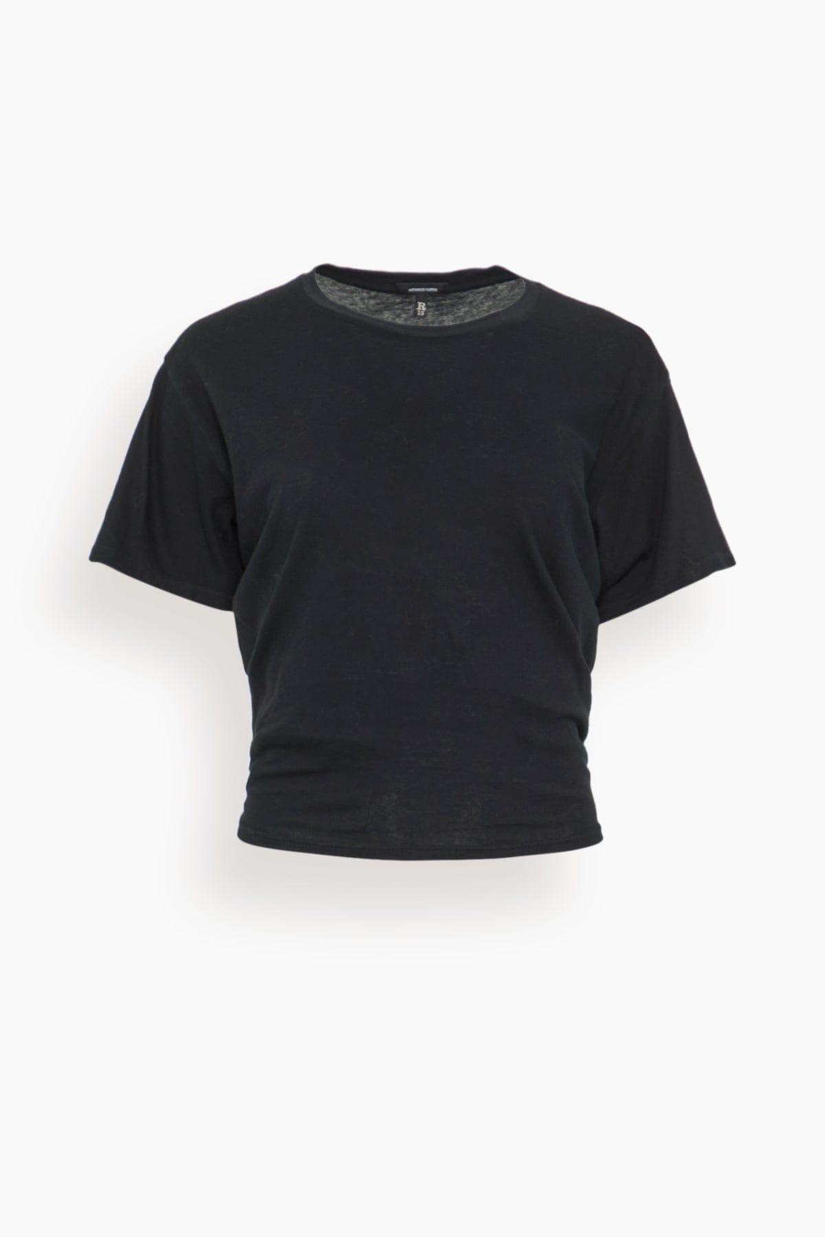 Tight Waist Tee in Black by R13