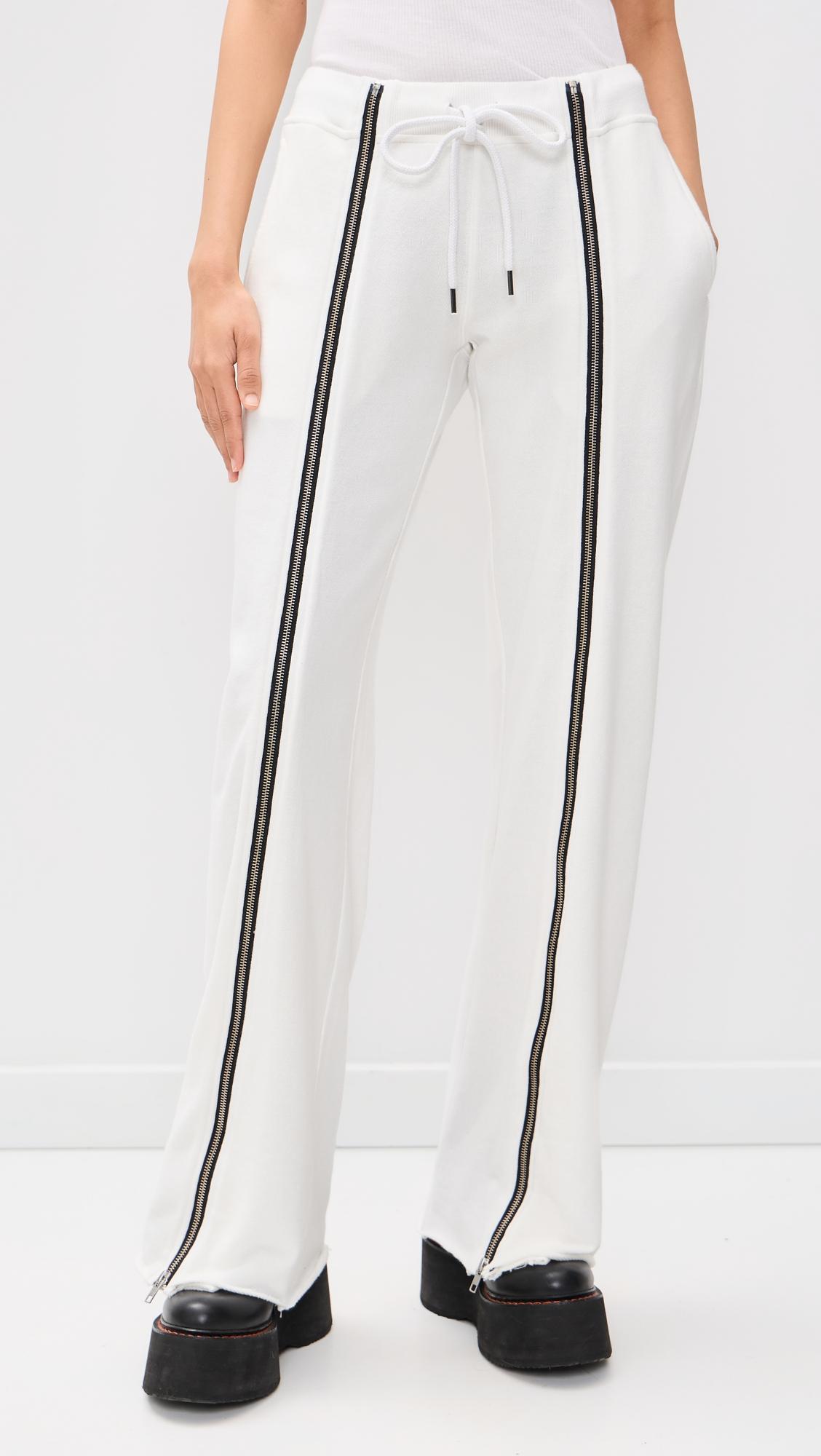 Zippered Wide Leg Sweatpants by R13