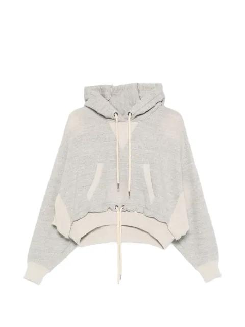 cinched-hem hoodie by R13