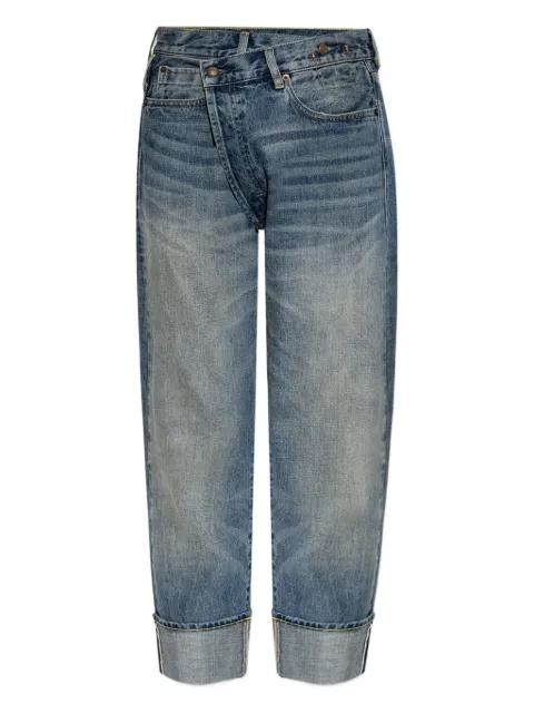 crossover-waist jeans by R13