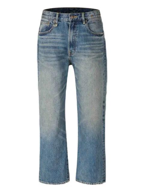 embroidered-pocket jeans by R13