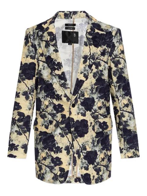 floral-print single-breasted blazer by R13