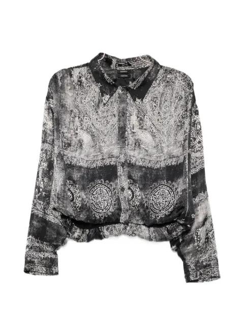 medallion-print shirt by R13
