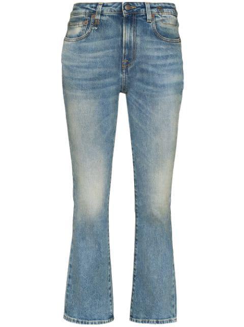 mid-rise flared jeans by R13