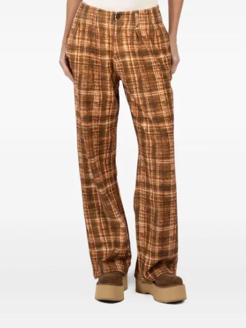 pleated checked pants by R13