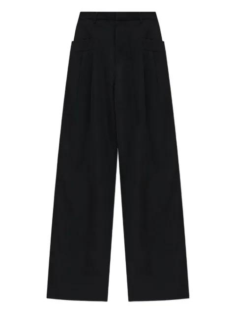 pleated wool trousers by R13