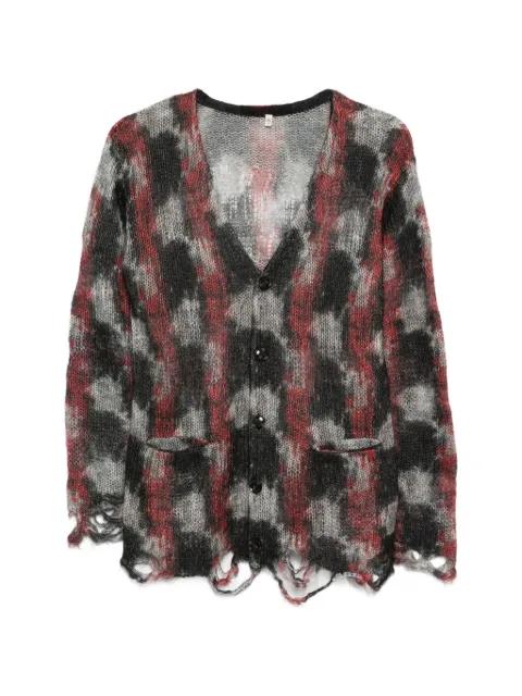 printed boyfriend cardigan by R13