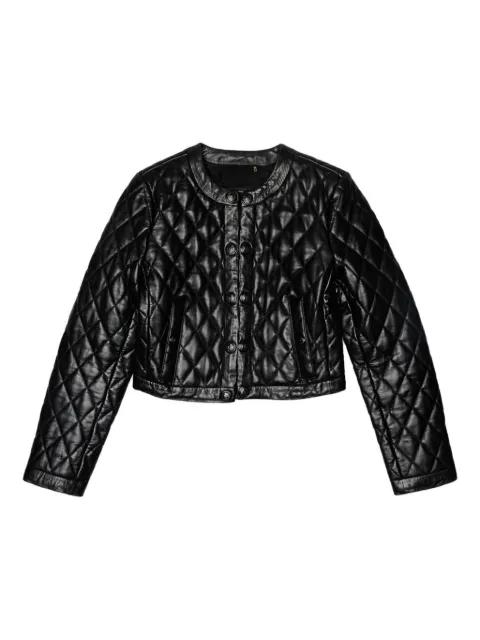 quilted leather jacket by R13