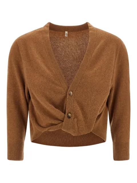 twisted-knot cashmere cardigan by R13