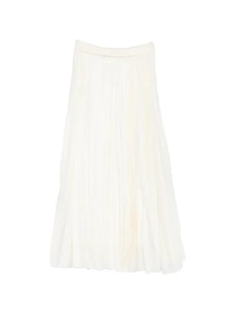 elasticated waistband pleated skirt by R2W