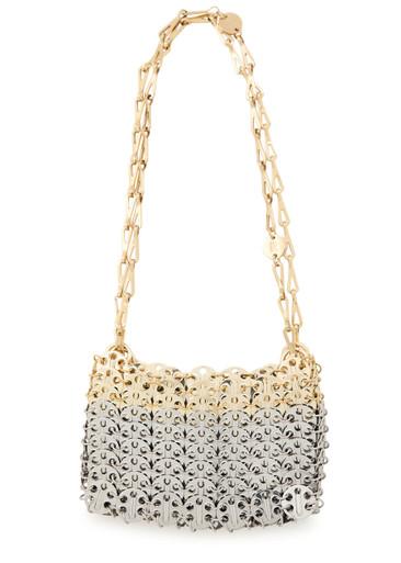 1969 Skyline Nano metal disc shoulder bag by RABANNE