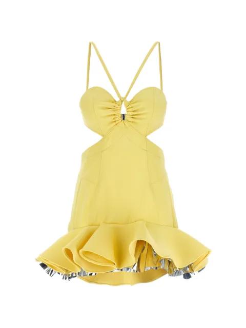Abito cut-out flounce-hem mini dress by RABANNE