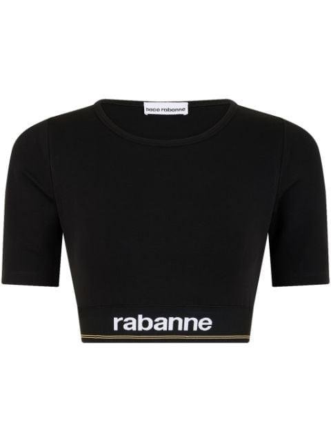 Bodyline cropped T-shirt by RABANNE
