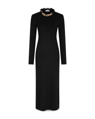Chain Long Sleeve Maxi Dress by RABANNE