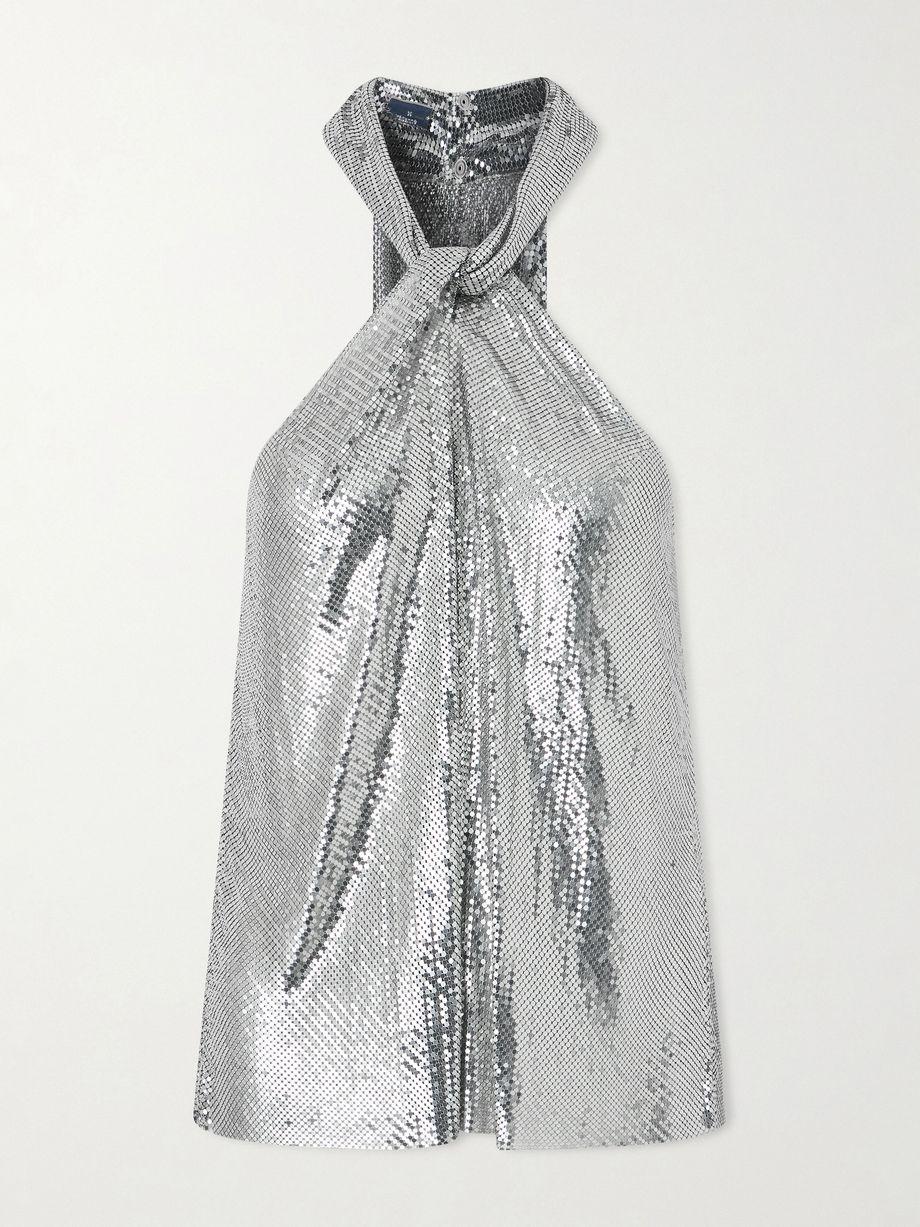 Chainmail halterneck top by RABANNE
