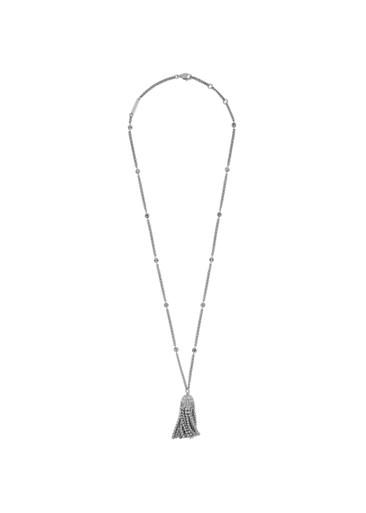 Crystal-embellished tassel necklace by RABANNE