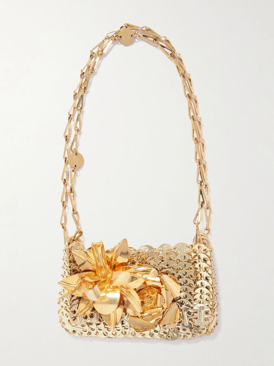 Embellished chainmail shoulder bag by RABANNE