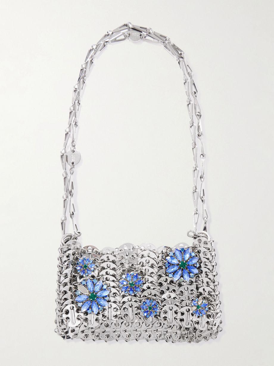 Embellished chainmail shoulder bag by RABANNE