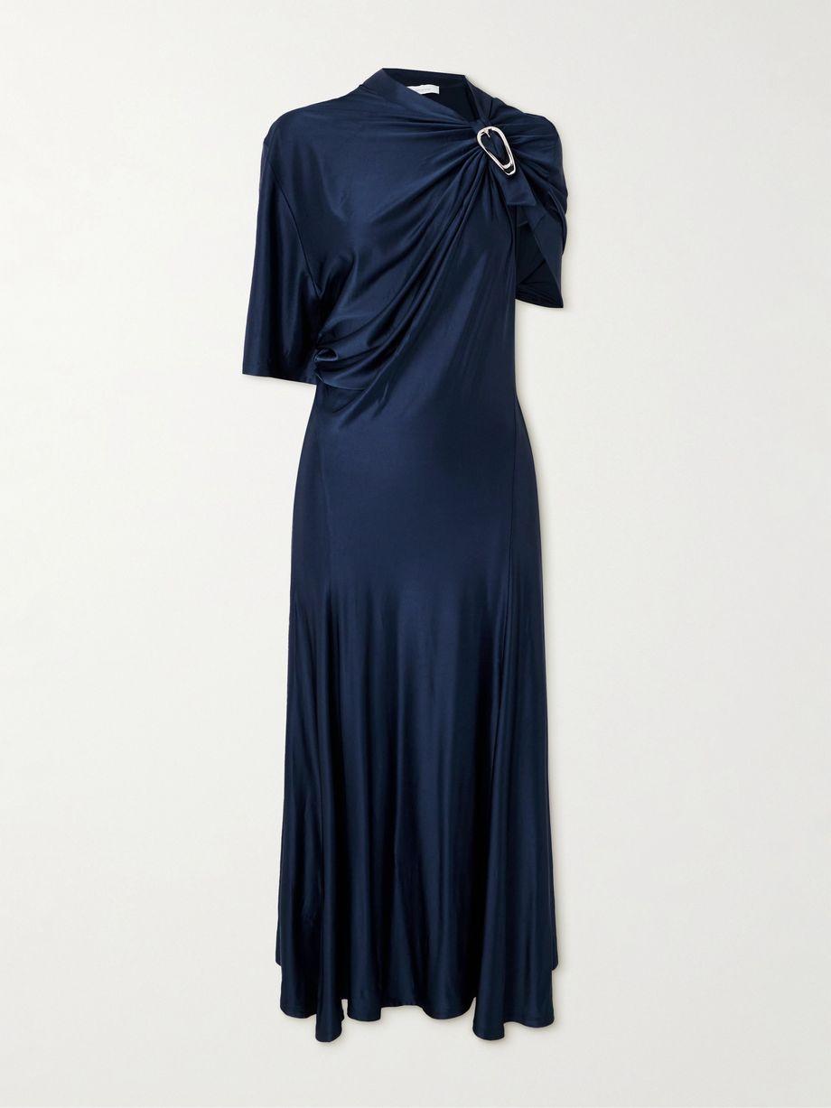 Embellished satin midi dress by RABANNE
