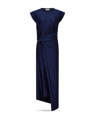 Gathered Asymmetric Long Dress by RABANNE