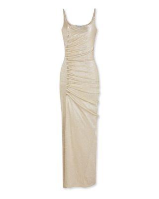 Gathered Lurex Maxi Dress by RABANNE