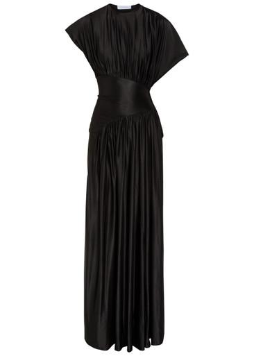 Gathered stretch-jersey gown by RABANNE