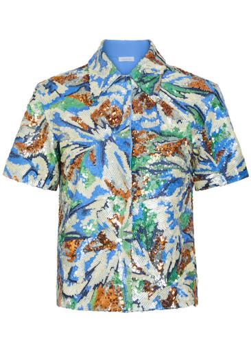 Haut sequin-embellished shirt by RABANNE