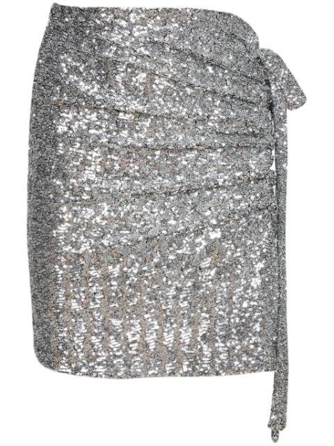 Jupe sequinned miniskirt by RABANNE