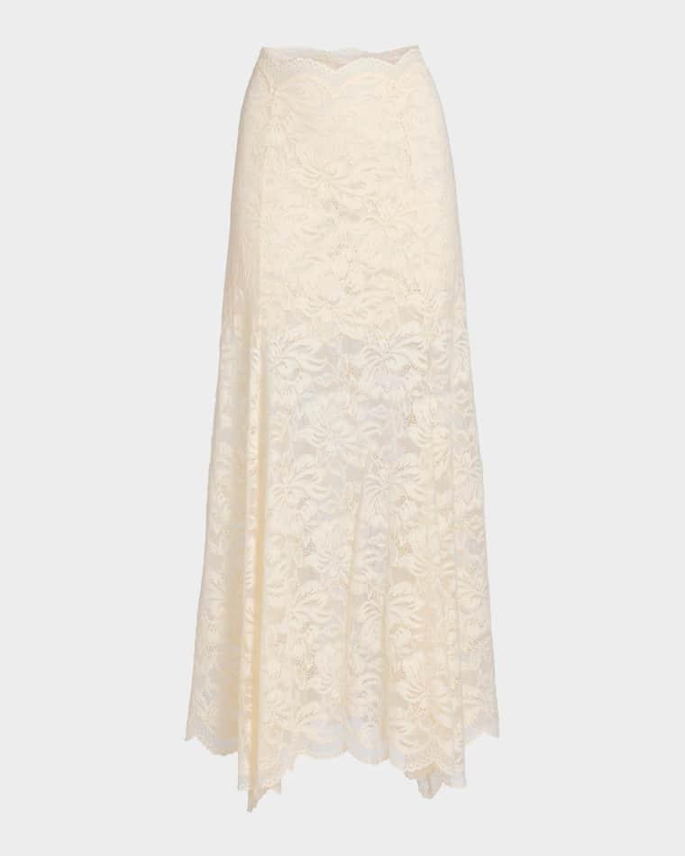 Lace A-Line Maxi Skirt by RABANNE