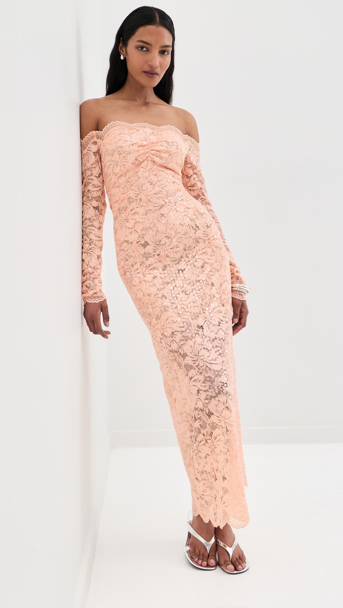 Lace Dress with Sequin Embroidery by RABANNE