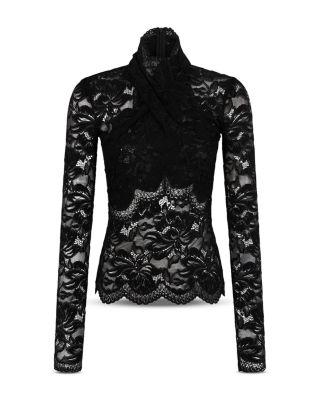 Lace Long Sleeve Top by RABANNE