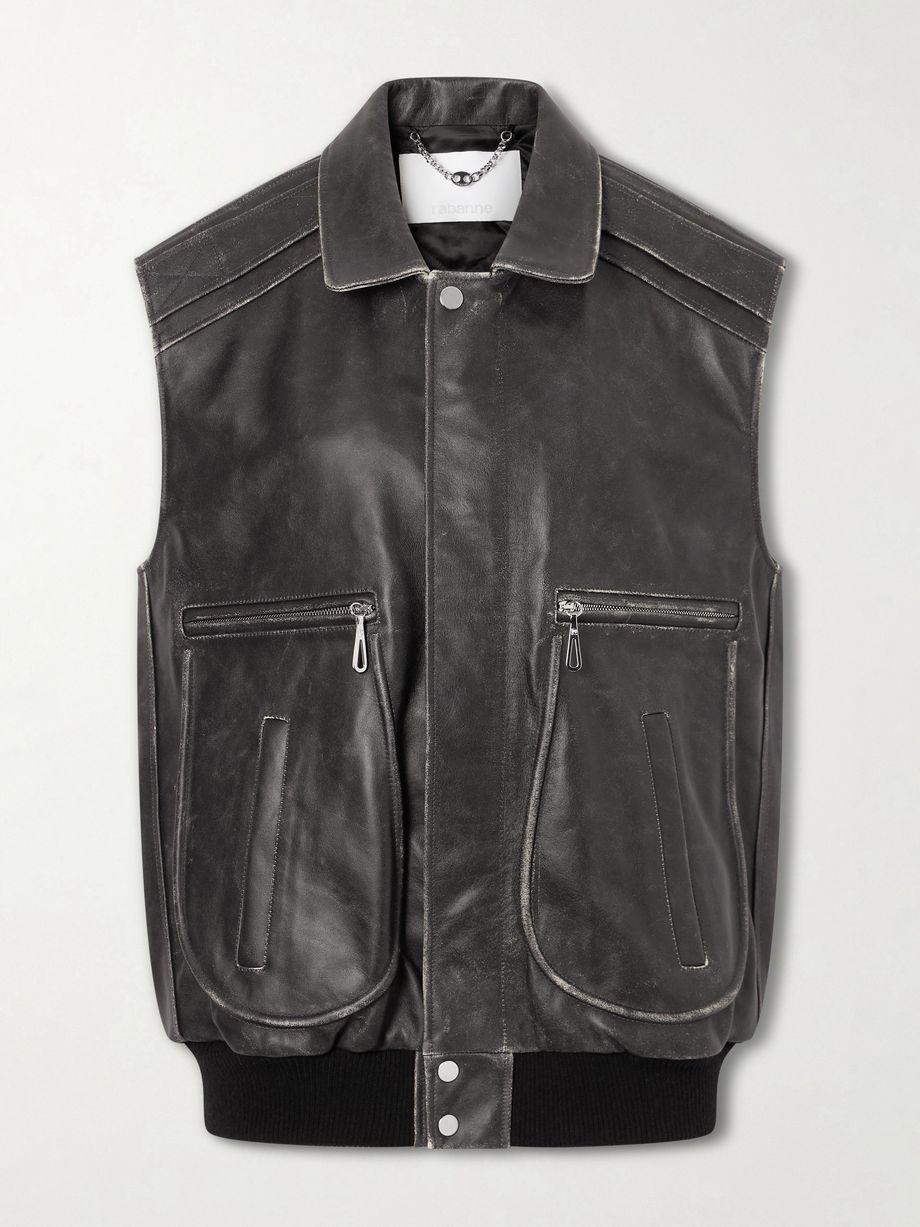 Leather vest by RABANNE