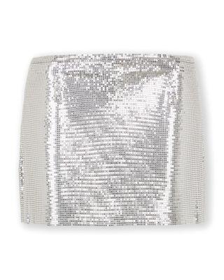 Metal Mesh Mini Skirt by RABANNE