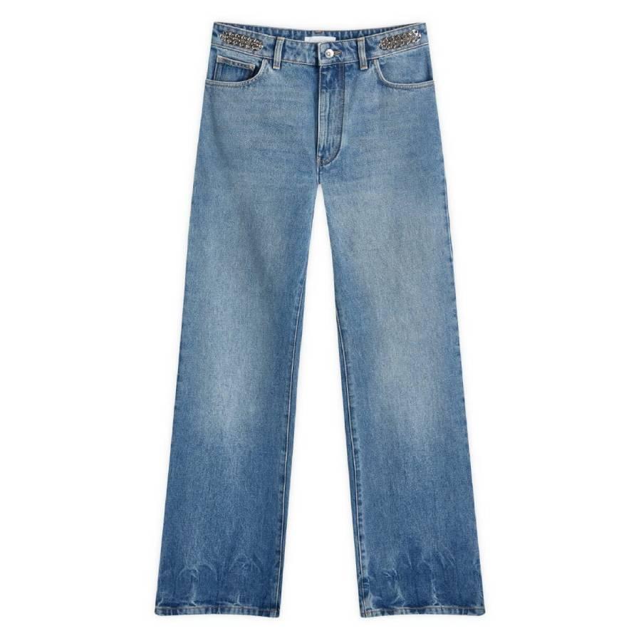 Rabanne 1969 Signature Embellished Jeans by RABANNE