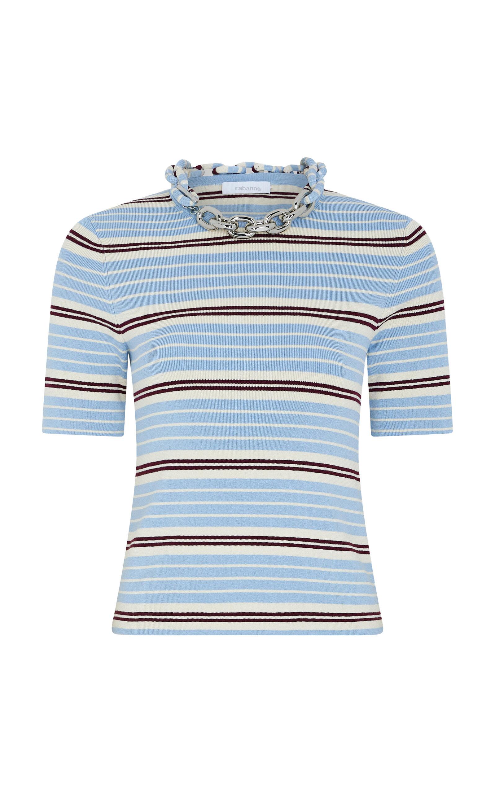 Rabanne Chain-Detailed Silk-Cotton Blend Sweater - Moda Operandi by RABANNE