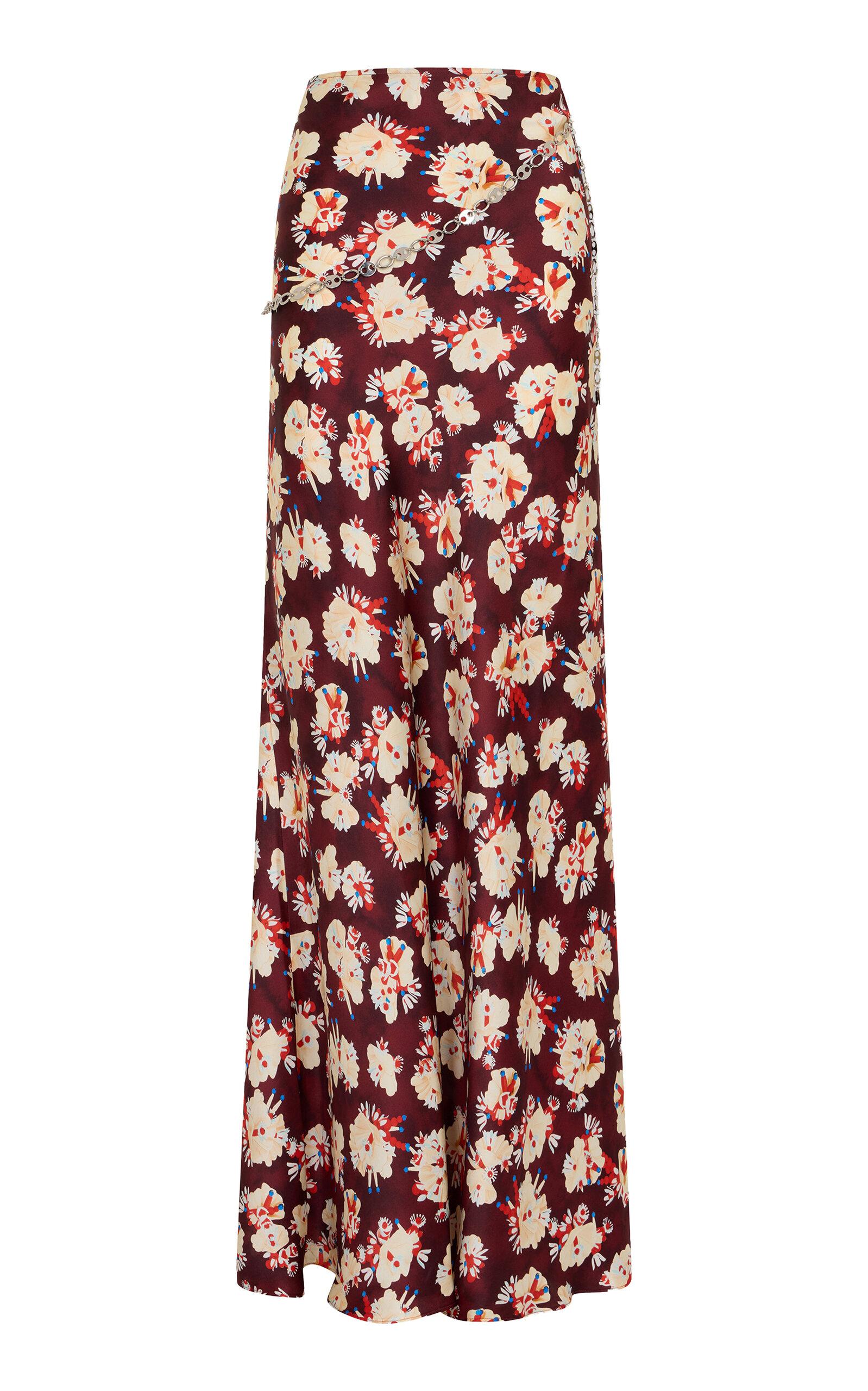 Rabanne Floral Silk Maxi Skirt - Moda Operandi by RABANNE